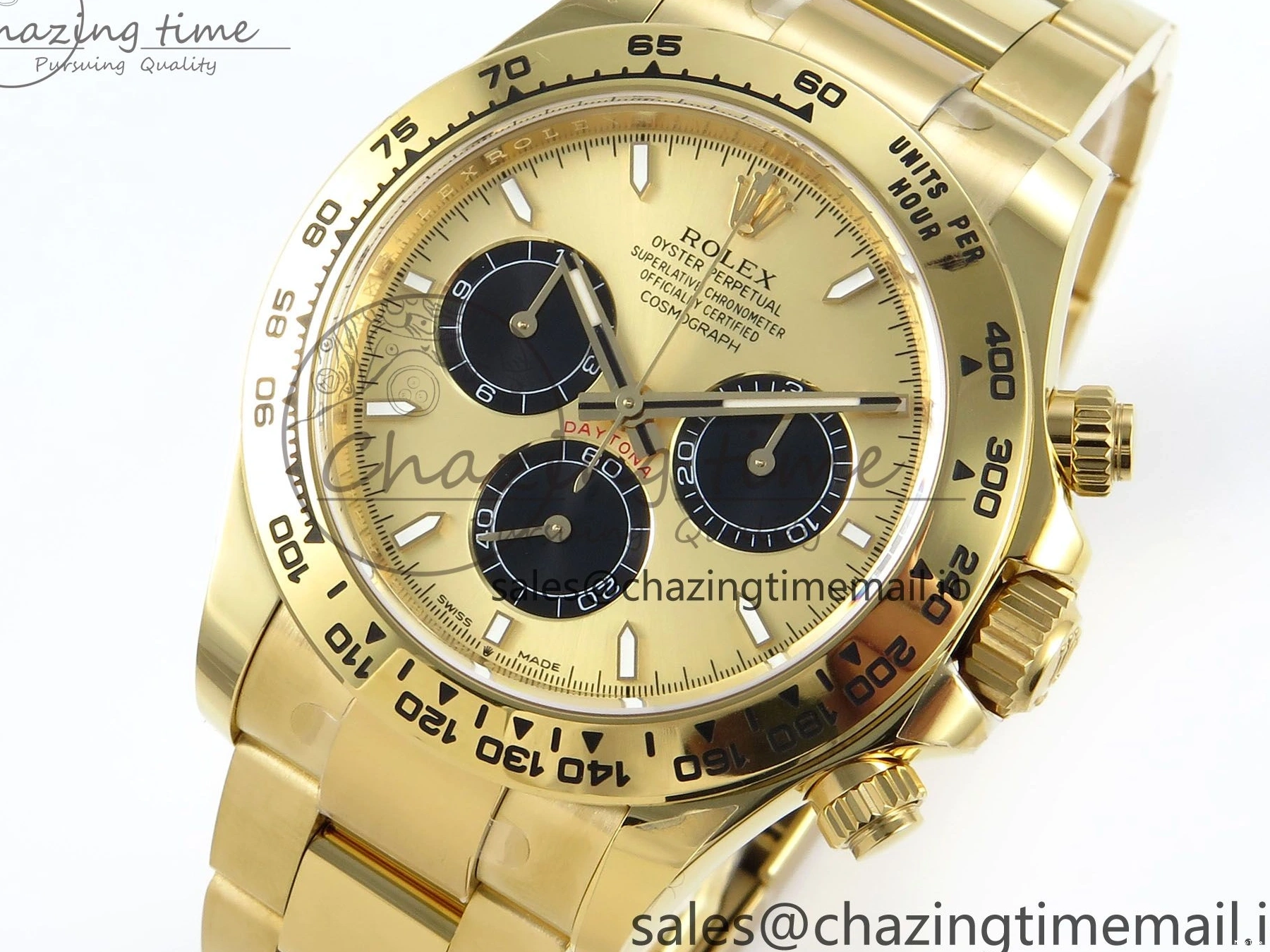 MiroTime 0507 Daytona 126508 APSF 1:1 Best Edition YG Black Dial on YG Braclet SH Unisex 739